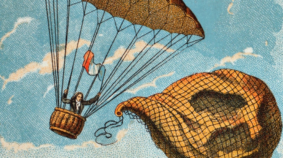 Ilustrace Garnerinova triumfu